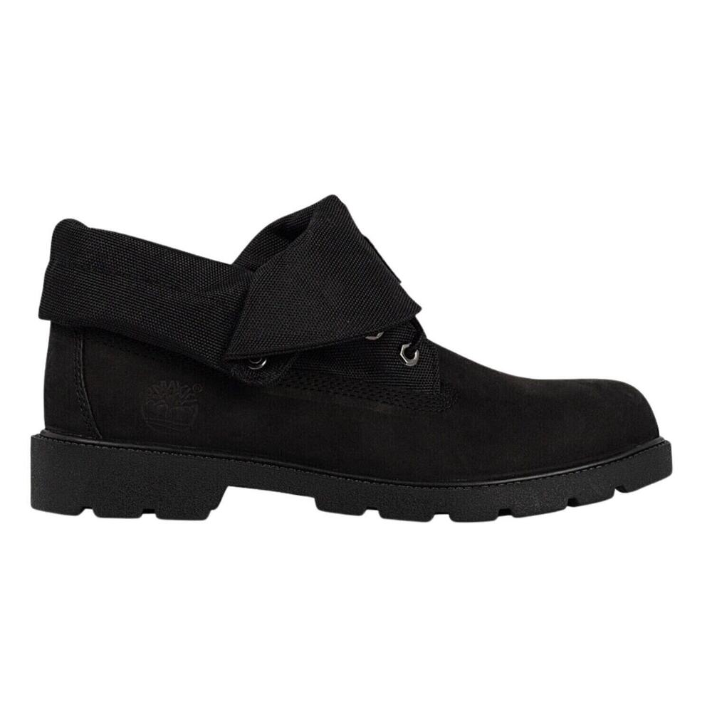 NEW TIMBERLAND Black Roll Top Boots Little Kids Style Size 1.5 Youth